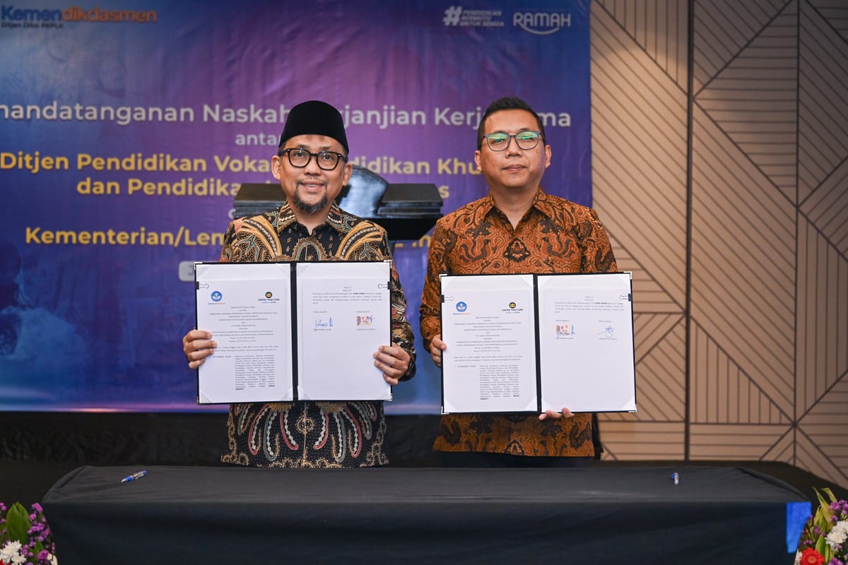 United Tractors Gandeng Kemendikdasmen Perkuat Kolaborasi Pendidikan Vokasi