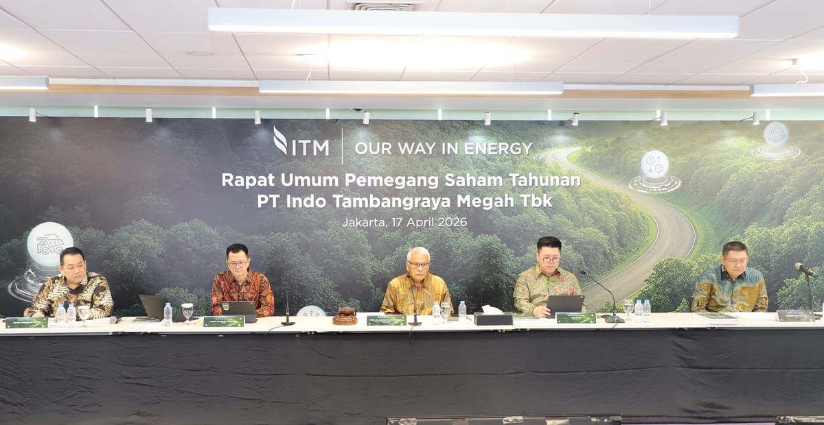 RUPST ITMG Putuskan Pembagian Deviden Final Bulan Depan