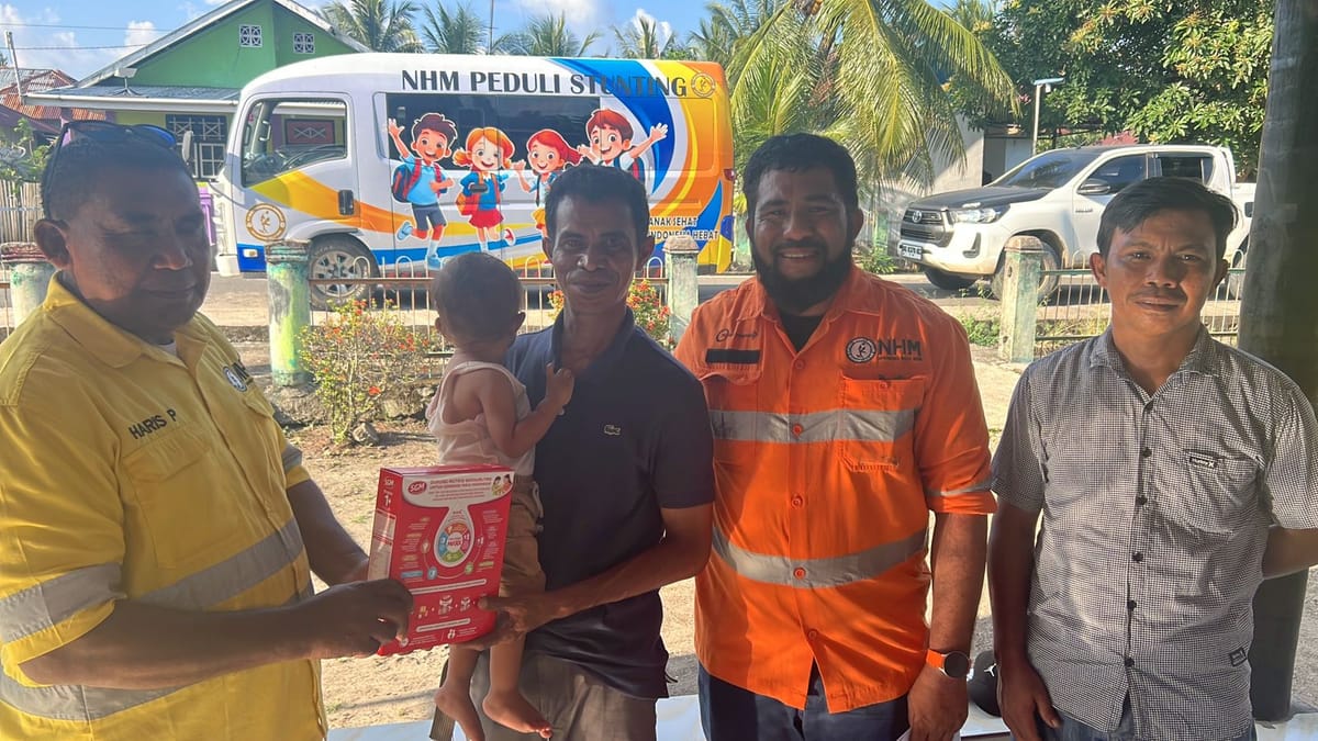 Gandeng Pemda, NHM Jalankan Program Penanganan Stunting di Lingkar Tambang Gosowong