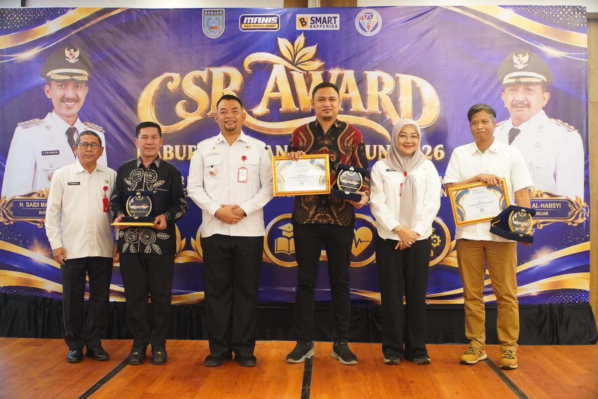 Grup United Tractors Borong 9 Penghargaan CSR Award Kabupaten Banjar 2026