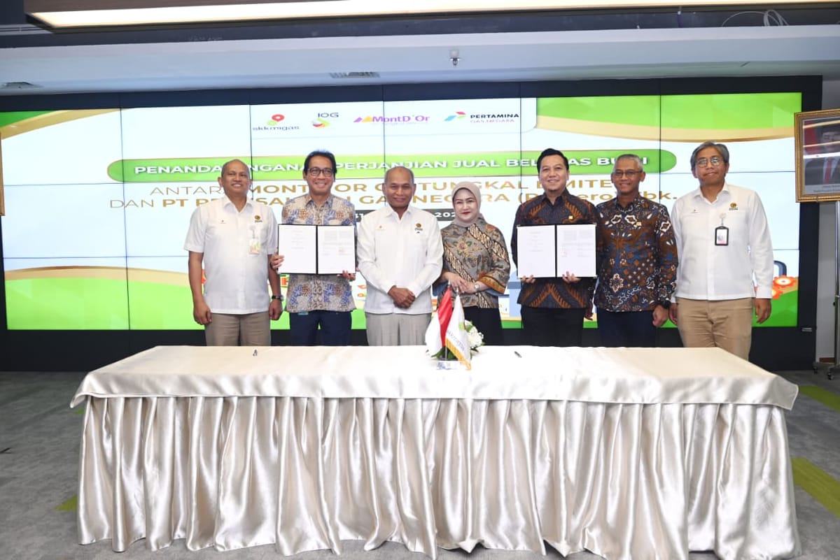 Perkuat Pasokan Gas Bumi, PGN Tandatanganani PJBG dari WK Tungkal