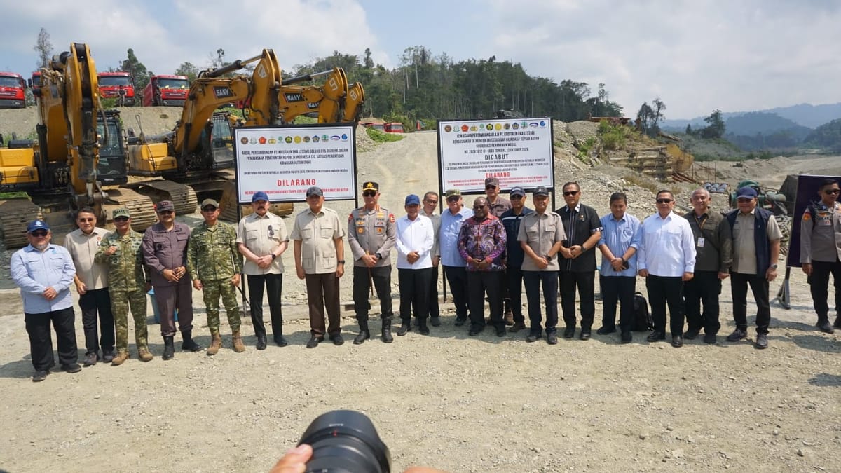 Satgas PKH Cabut IUP Kristalin Eka Lestari, Tambang Emas 3.500 Hektare di Nabire
