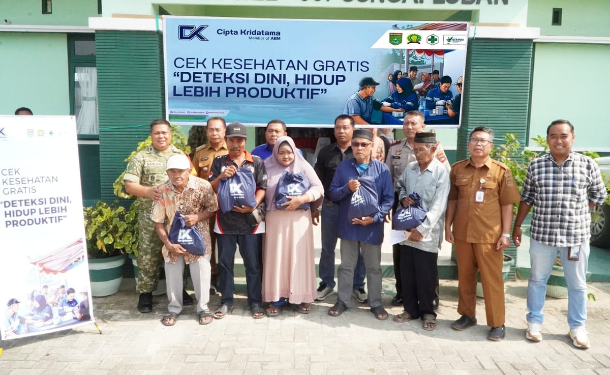 Cipta Kridatama Perkuat Komitmen ESG, Gelar Cek Kesehatan Gratis dan Bagikan 200 Paket Sembako di Kalsel