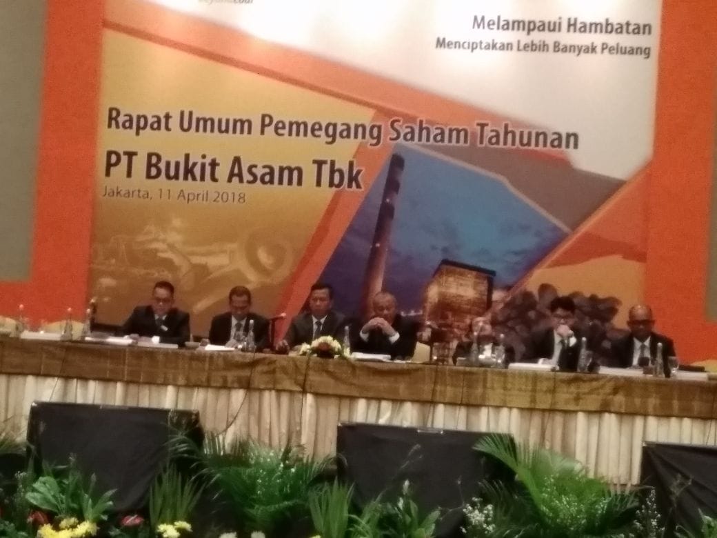 RUPS Bukit Asam Bagikan Deviden Rp3,35 Triliun