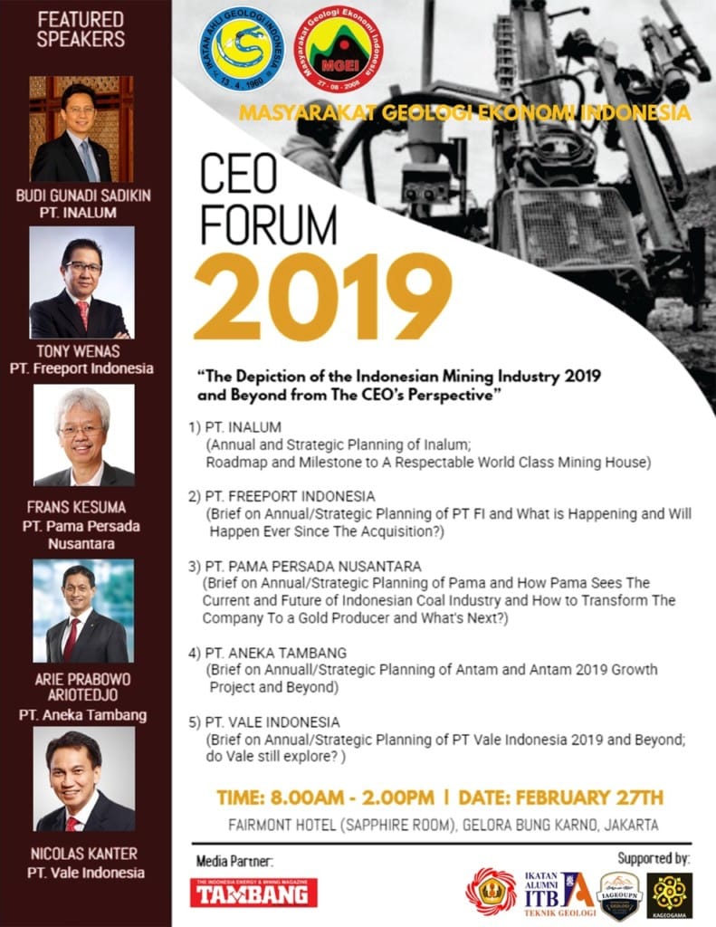 Lima CEO Perusahaan Tambang Ungkap Strategi di CEO Forum 2019