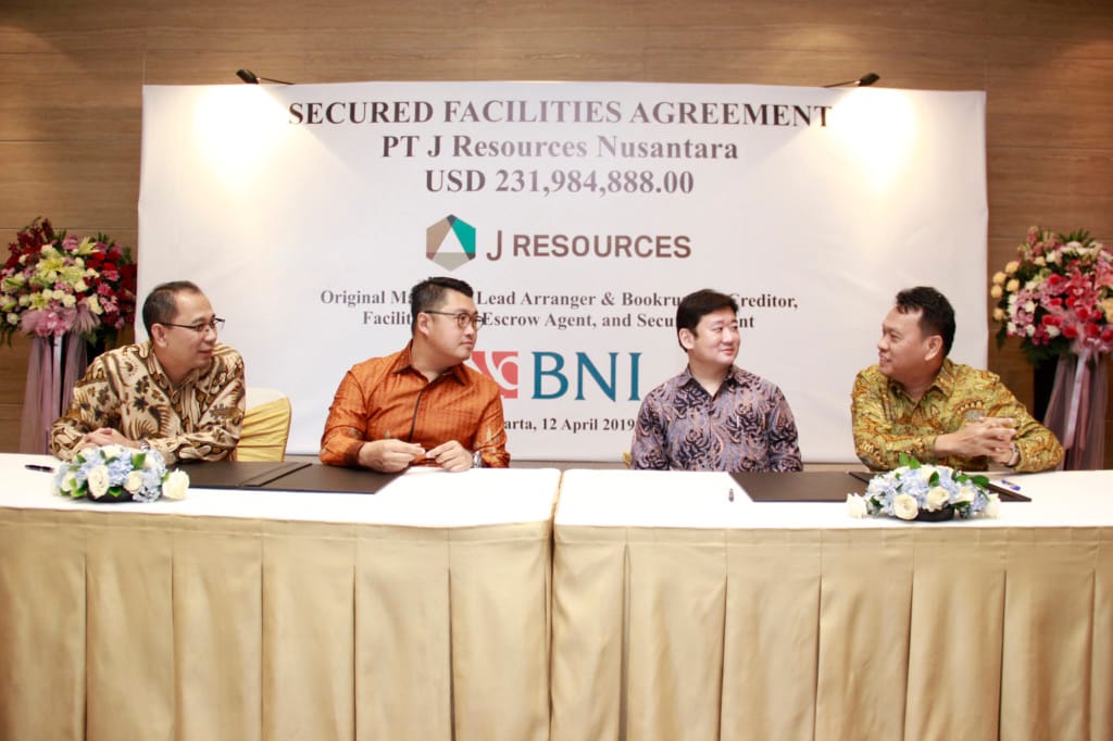 J Resources Nusantara Raih Pinjaman Dari BNI Senilai USD 231,984 juta