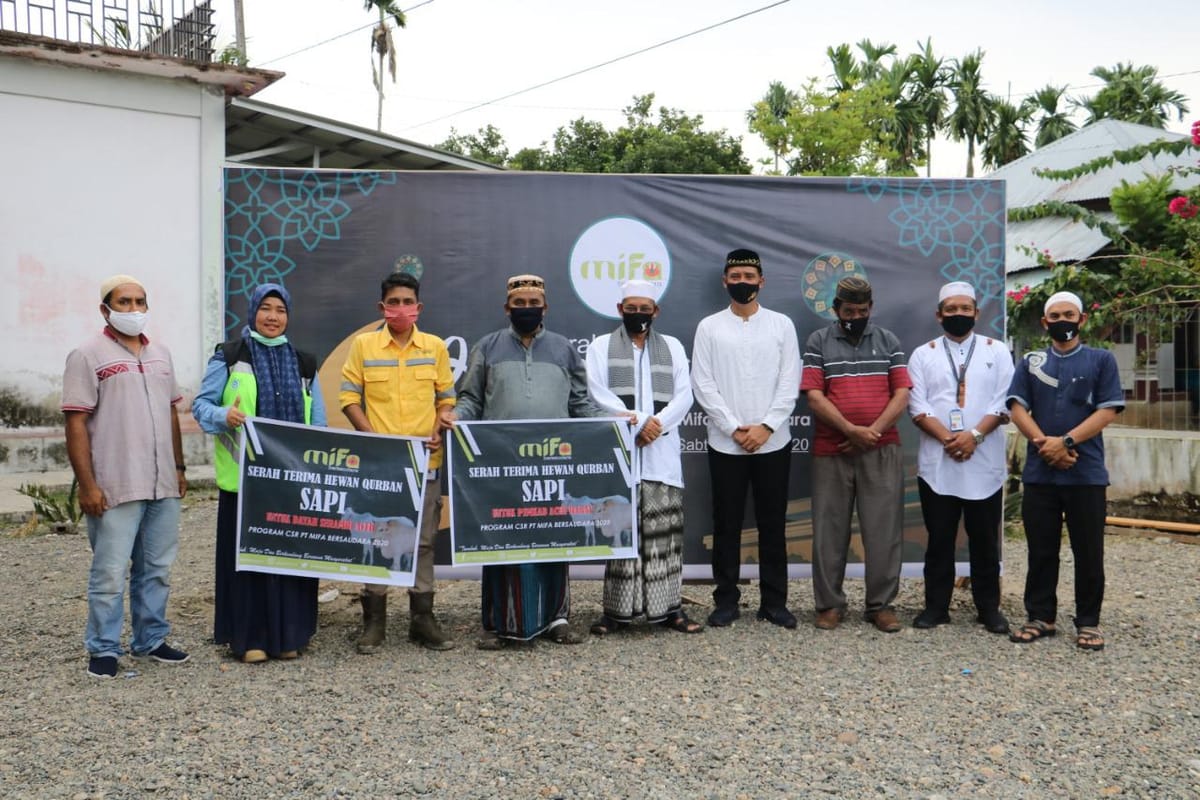 Rayakan Idul Adha 1441 H, PT Mifa Kembali Salurkan Bantuan Qurban Untuk Masyarakat
