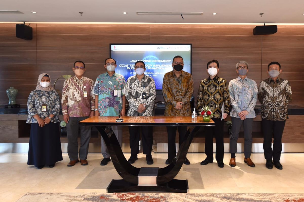 Pertamina Dan Mitsui & Co.Ltd Sepakat Kaji Komersialisasi Teknologi CCUS