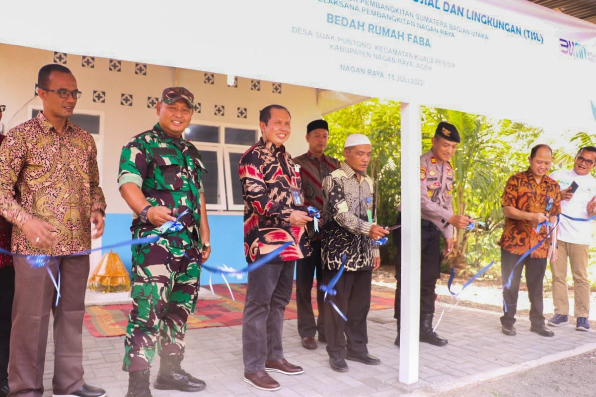 PLN Jadikan FABA PLTU untuk Material Pembangunan Rumah Warga Nagan Raya Aceh