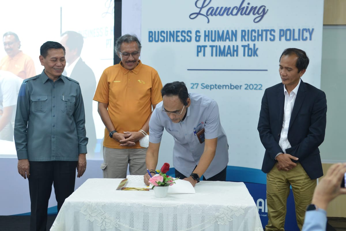 Pertama Di Lingkup BUMN, TINS Luncurkan "Business & Human Rights Policy PT Timah,Tbk