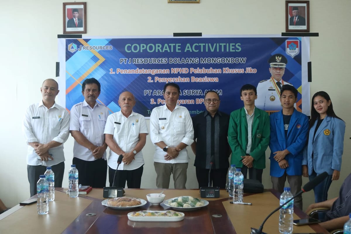 PT JRBM HIbahkan Pelabuhan Khusus Jiko Pada Pemkab Boltim, Sulut