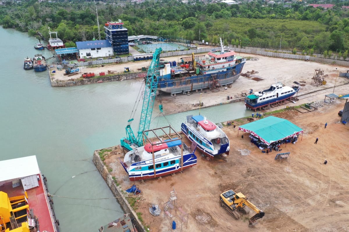 PT DAK Produksi Tiga Unit Kapal untuk Transportasi Warga Teluk Wondama Papua Barat