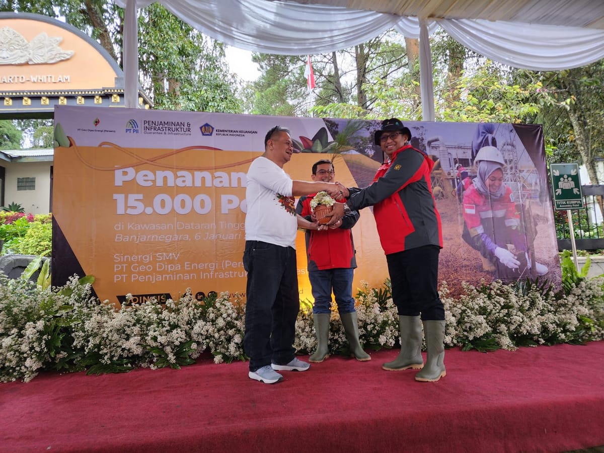 Tanam 15.000 Pohon di Banjarnegara, GeoDipa dan PII Banjir Apresiasi