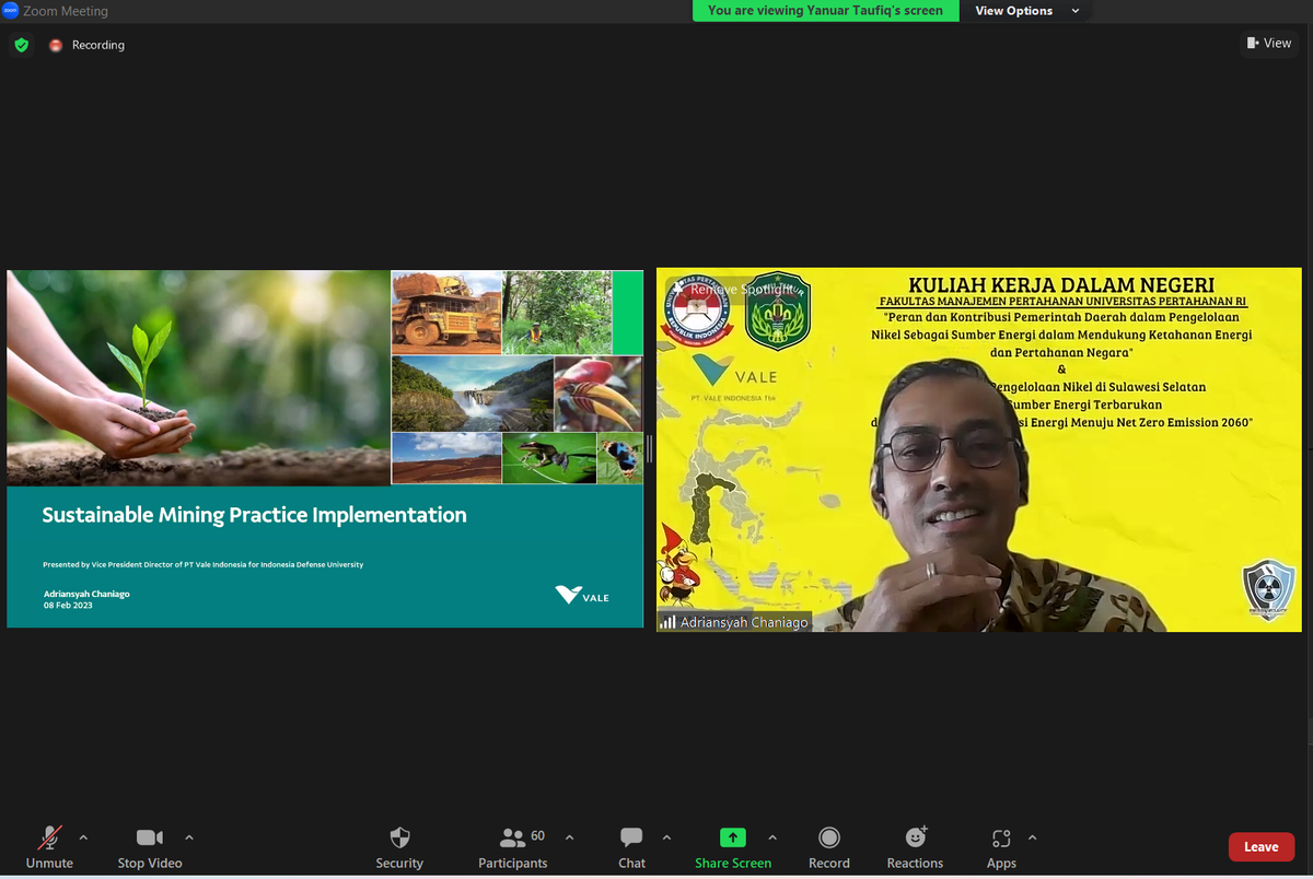 PT Vale Edukasi Mahasiswa Unhan Soal Ketahanan Energi Melalui Pertambangan Berkelanjutan