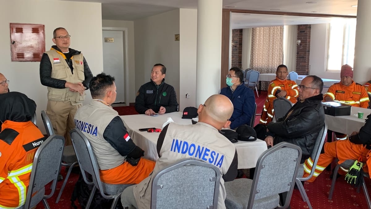 Tiba di Turki, Tim USAR Indonesia Siap Bantu Korban Gempa Bermagnitudo 7,8