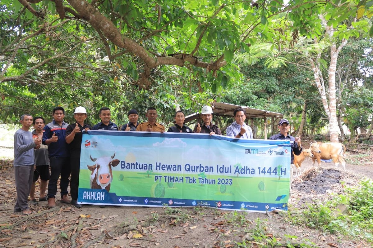 Jelang Iduladha, PT Timah Salurkan 200 Hewan Kurban