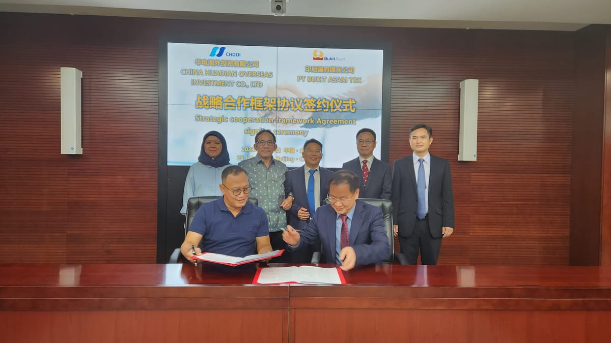 PTBA- China Huadian Teken Kerja Sama Kembangkan Energi Terbarukan
