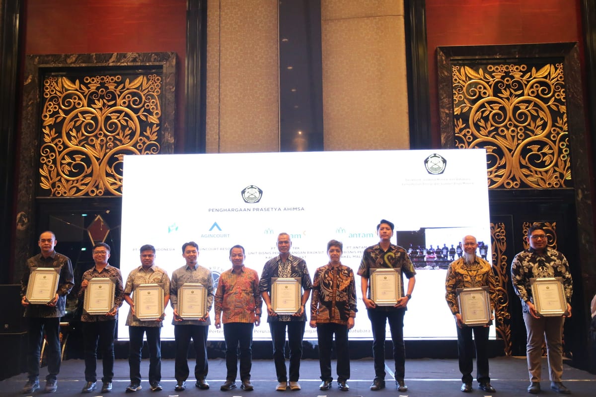 Arutmin Raih Anugerah Prasetya Ahimsa dari Kementerian ESDM
