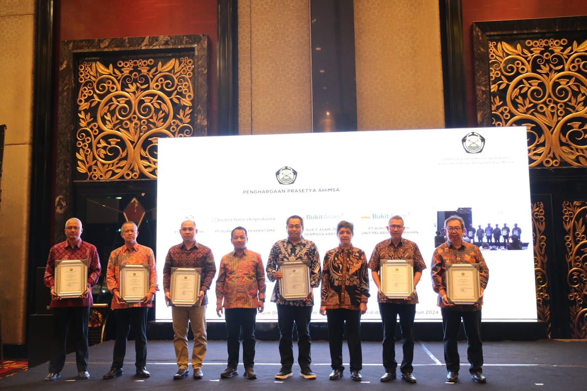 Berau Coal Raih penghargaan Prasetya Ahimsa Dari Kementerian ESDM