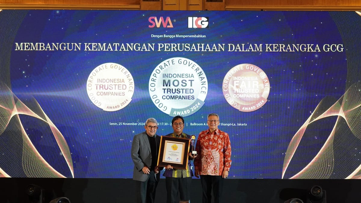 PLN EPI Dinobatkan Sebagai Trusted Company Di Ajang CGPI 2024