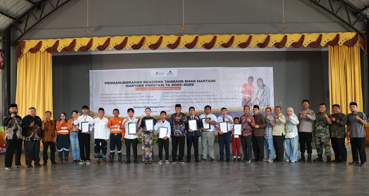 Catat Rekor, PTAR Gelontorkan Dana Rp 5,97 Miliar Untuk Program Beasiswa Martabe Prestasi 2025