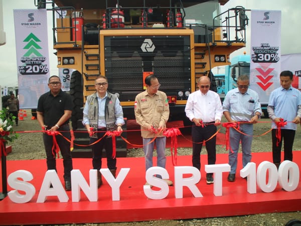 SANY SRT100S Meluncur di Site BIB, PPA Dorong Hauling Ramah Lingkungan