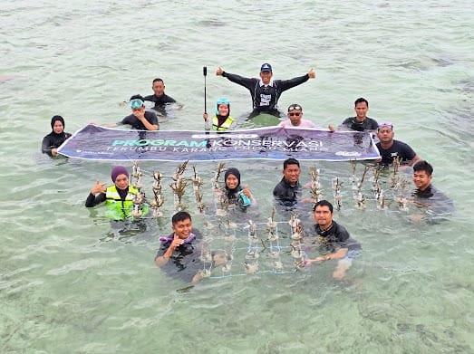 Jaga Ekosistem Laut, PAMA Perkuat Konservasi Terumbu Karang di Pulau Miang Kutai Timur