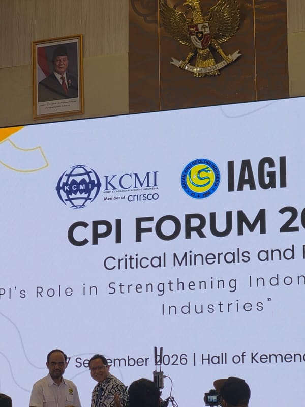KOMBERS KCMI Gelar CPI Forum 2026, Soroti Peran Competent Person dalam Pengelolaan Mineral Kritis dan REE