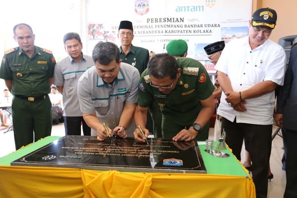 Antam Ikut Resmikan Terminal Bandara Kolaka