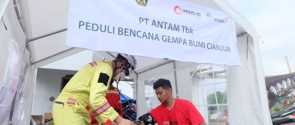 ANTAM Kirim Bantuan Kemanusiaan dan Tanggap Bencana Alam Gempa Cianjur