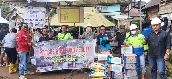 RMK Energy Salurkan Bantuan Kemanusiaan Korban Banjir di Lahat dan Muara Enim