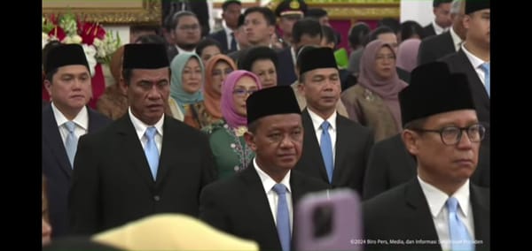 Bahlil Lahadalia Dilantik Presiden Prabowo Subianto Jadi Menteri ESDM