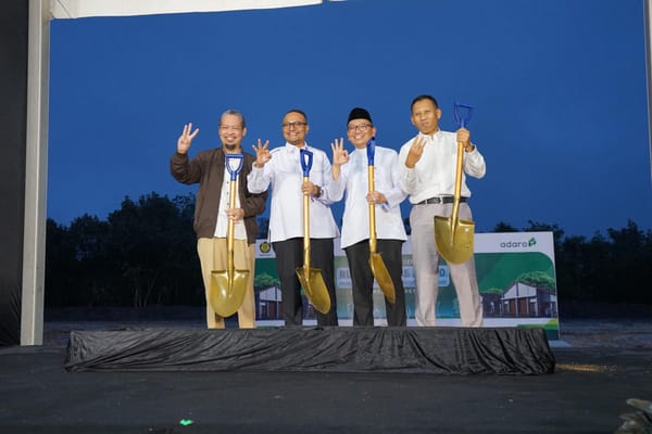 Kementerian PKP Groundbreaking 500 Rumah Gratis Adaro
